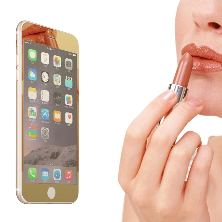 0.3mm Ultra-thin Plating Full Screen Front + Back Color Mirror Tempered Glass Screen Protector for iPhone 6 & 6s