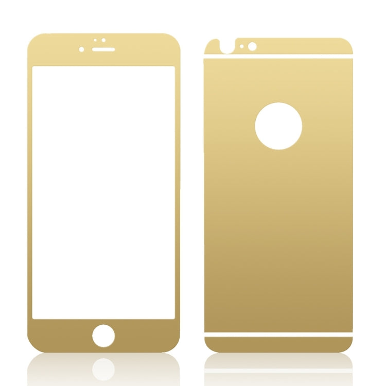 0.3mm Ultra-thin Plating Full Screen Front + Back Color Mirror Tempered Glass Screen Protector for iPhone 6 & 6s