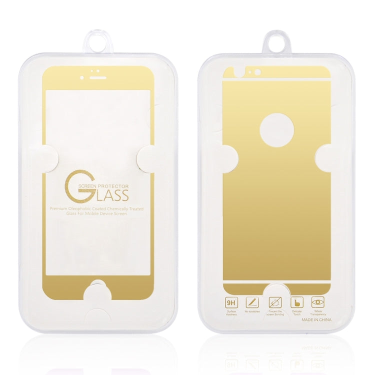 0.3mm Ultra-thin Plating Full Screen Front + Back Color Mirror Tempered Glass Screen Protector for iPhone 6 & 6s