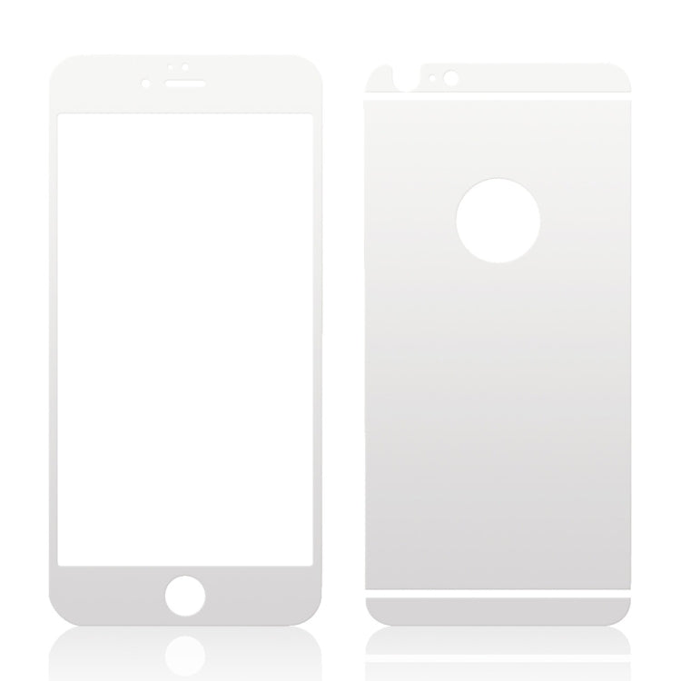 0.3mm Ultra-thin Plating Full Screen Front + Back Color Mirror Tempered Glass Screen Protector for iPhone 6 & 6s