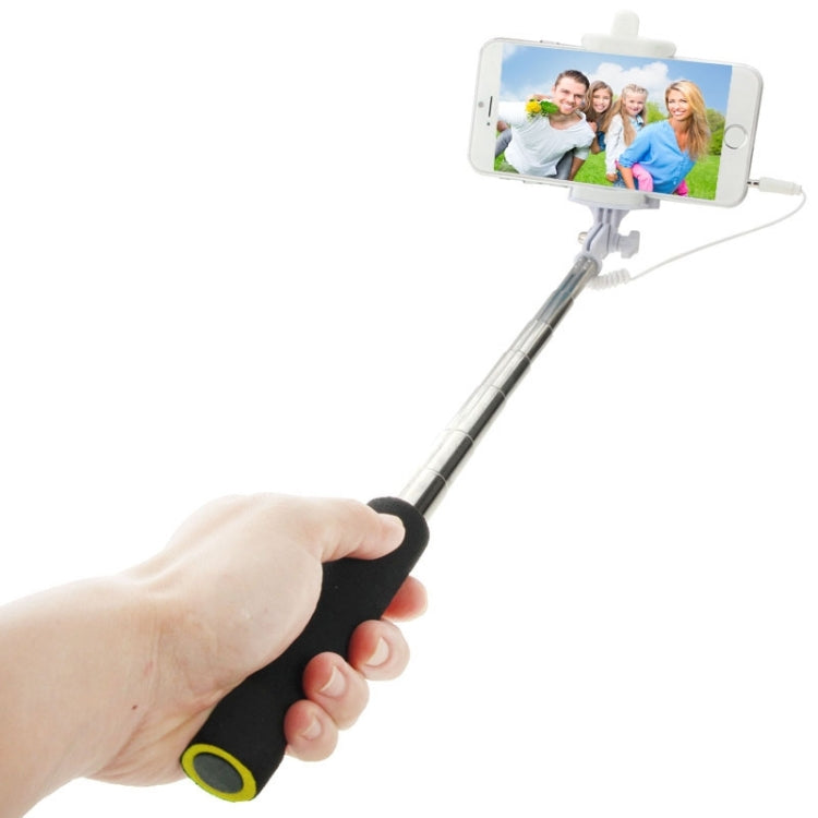 GoShot Photo Pole Selfie Stick Monopod Extendable Handheld Holder with 3.5mm Audio Cable, Max Length: 88cm