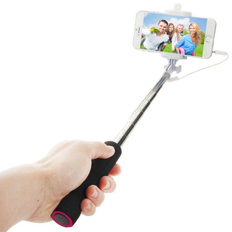 GoShot Photo Pole Selfie Stick Monopod Extendable Handheld Holder with 3.5mm Audio Cable, Max Length: 88cm