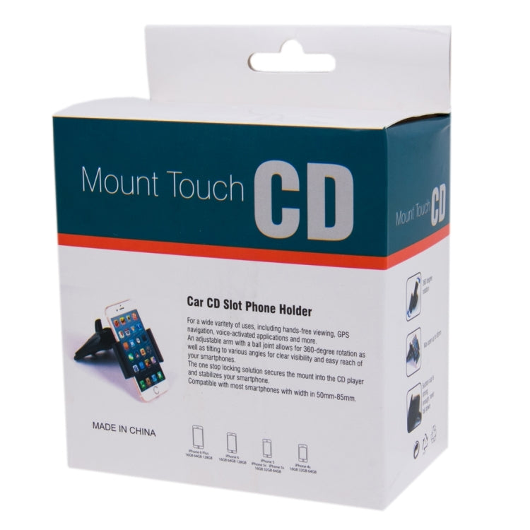 360 Degree Rotatable Universal Car CD Slot Phone Holder Stand Mount, For iPhone, Galaxy, Huawei, Xiaomi, Lenovo, Sony, LG, HTC and Other Smartphones