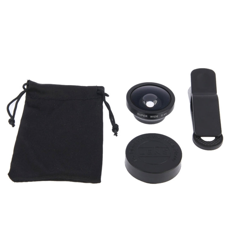 HE-22 Universal Super Wide 0.4X Lens with Clip, For iPhone, Galaxy, Sony, Lenovo, HTC, Huawei, Google, LG, Xiaomi and other Smartphones