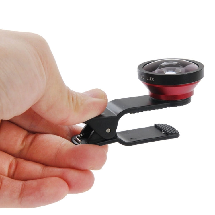 HE-22 Universal Super Wide 0.4X Lens with Clip, For iPhone, Galaxy, Sony, Lenovo, HTC, Huawei, Google, LG, Xiaomi and other Smartphones