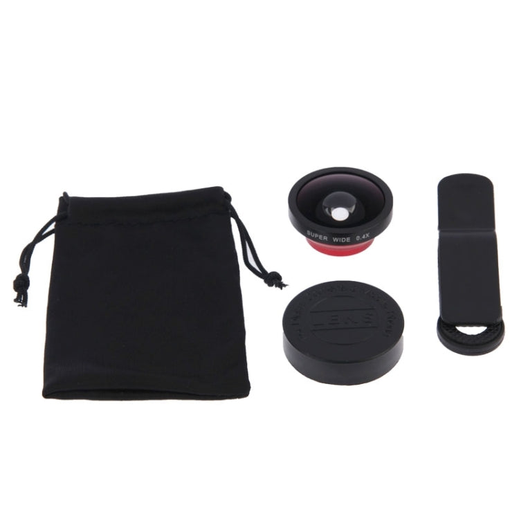 HE-22 Universal Super Wide 0.4X Lens with Clip, For iPhone, Galaxy, Sony, Lenovo, HTC, Huawei, Google, LG, Xiaomi and other Smartphones