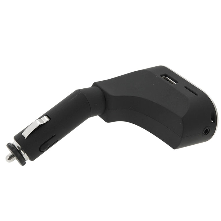 Music & Tacking Handsfree Car Kit FM Transmitter with Remote Control, Car Charger, For iPhone, Galaxy, Sony, Lenovo, HTC, Huawei, and other Smartphones