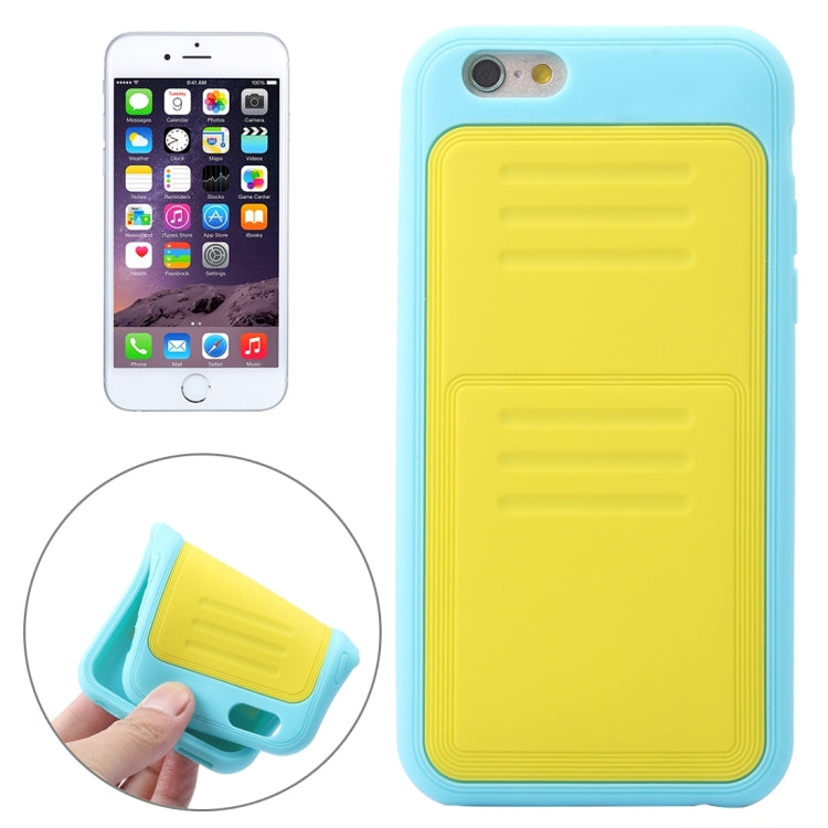 Stripe Style Color Matching Silicone Protective Case for iPhone 6 & 6s
