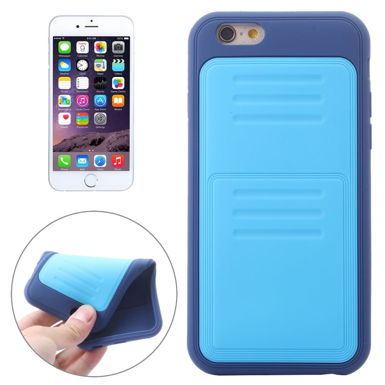 Stripe Style Color Matching Silicone Protective Case for iPhone 6 & 6s