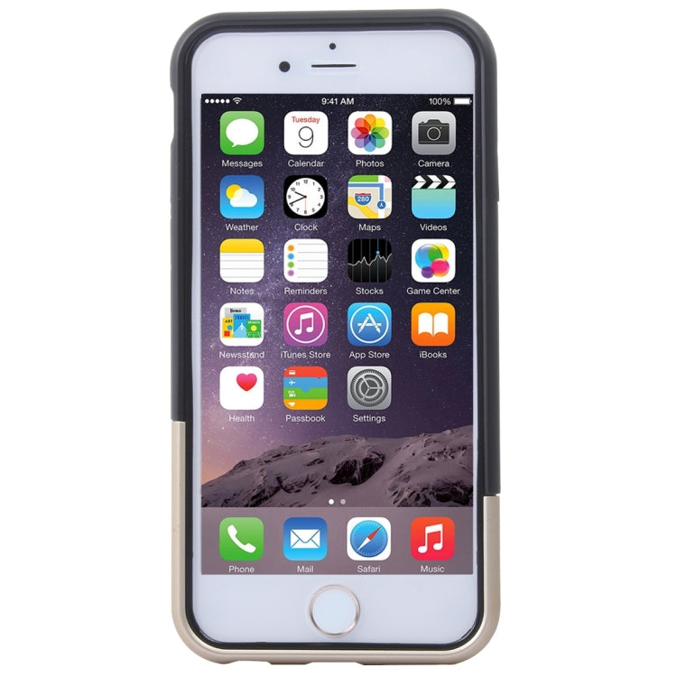 Color Blocking TPU + PC Protective Case with Holder for iPhone 6 & 6s