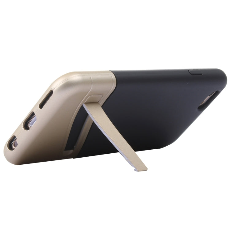 Color Blocking TPU + PC Protective Case with Holder for iPhone 6 & 6s