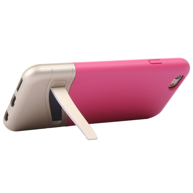 Color Blocking TPU + PC Protective Case with Holder for iPhone 6 & 6s