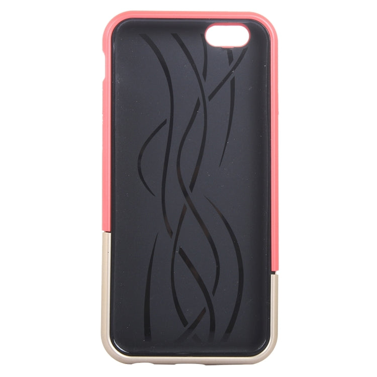 Color Blocking TPU + PC Protective Case with Holder for iPhone 6 & 6s