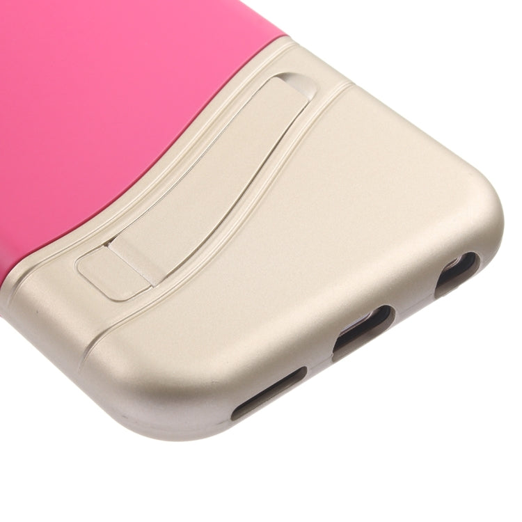 Color Blocking TPU + PC Protective Case with Holder for iPhone 6 & 6s