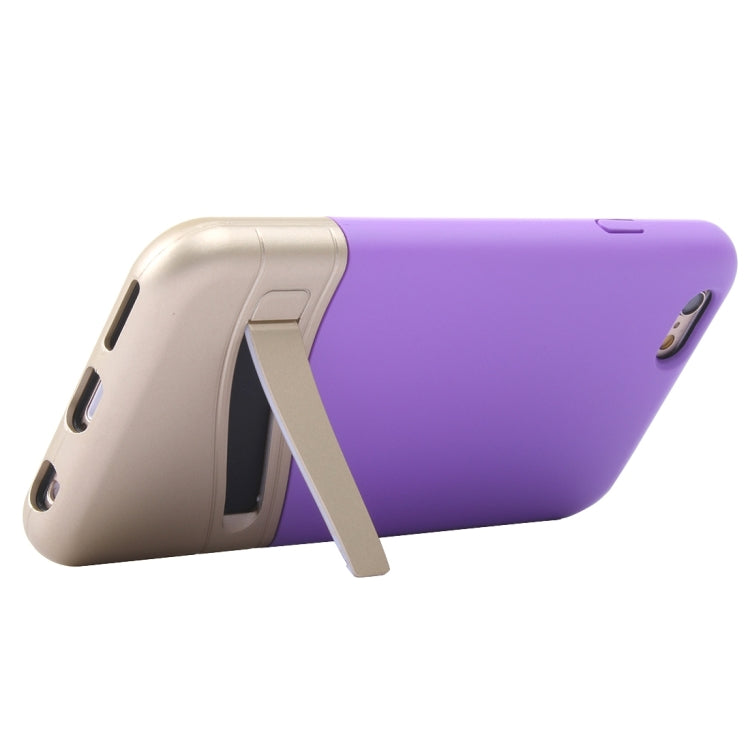 Color Blocking TPU + PC Protective Case with Holder for iPhone 6 & 6s