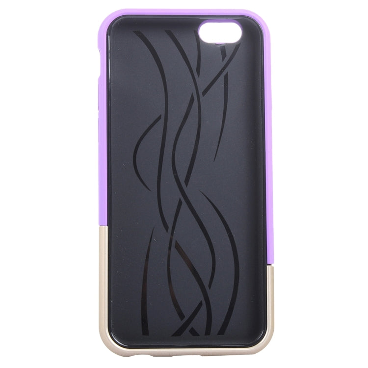 Color Blocking TPU + PC Protective Case with Holder for iPhone 6 & 6s