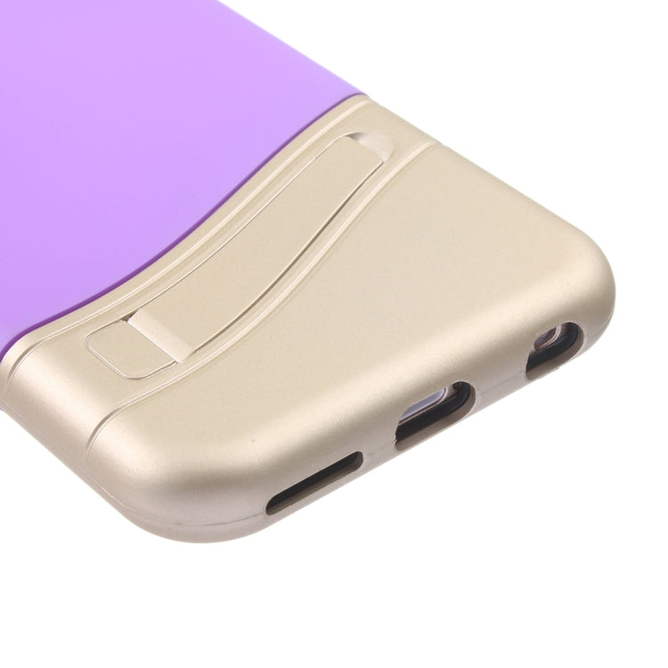 Color Blocking TPU + PC Protective Case with Holder for iPhone 6 & 6s