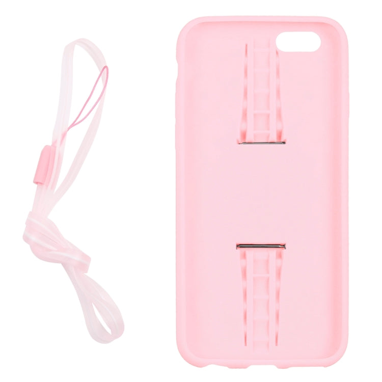 2 in 1 Diamond Encrusted TPU + Metal Combination Case with Watch Holder & Hand Strap for iPhone 6 & 6s