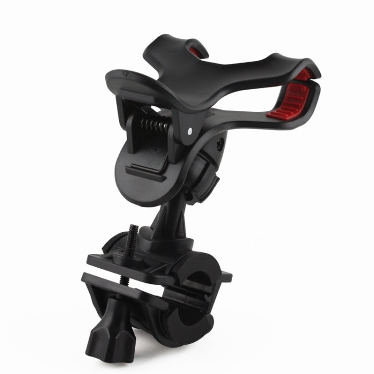 360 Degree Rotation Universal Mobile Phone Motorcycle Bicycle Handlebar Mount Holder for iPhone 6 & 6 Plus / LG / Galaxy S6 / S5, Clip Support Phone Width: up to 10cm(Black)