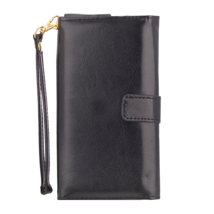 5.0 Inch Universal Crazy Horse Texture Carry Cases with Touch Screen  & Chain & Card Slots for iPhone 6 / 6S / 5 / 5S / 5C  /  Sony Xperia E4 / M4 Aqua