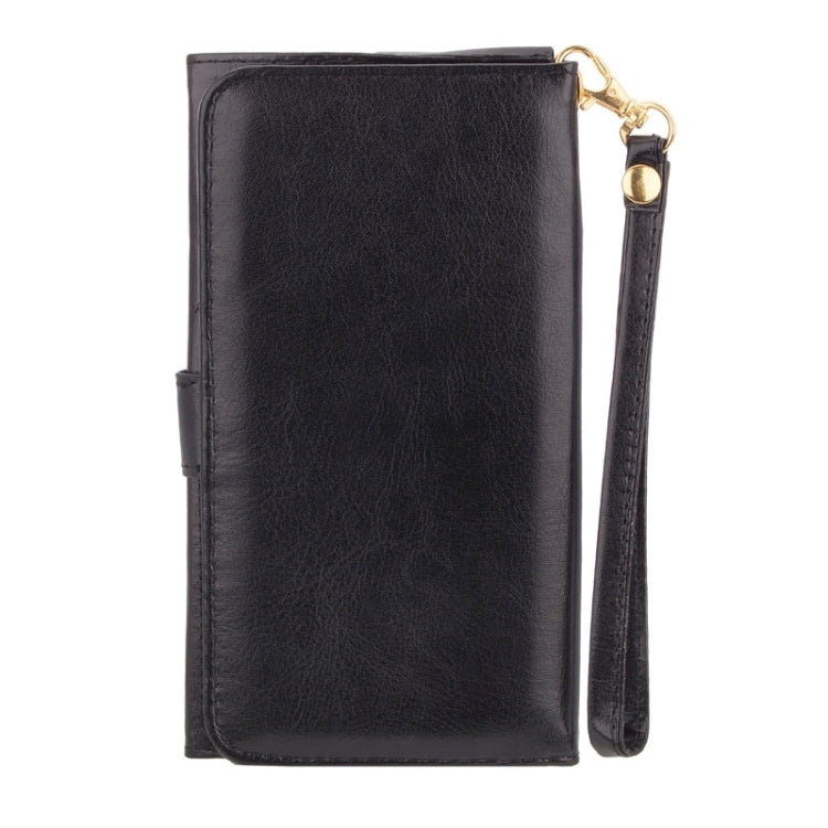 5.0 Inch Universal Crazy Horse Texture Carry Cases with Touch Screen  & Chain & Card Slots for iPhone 6 / 6S / 5 / 5S / 5C  /  Sony Xperia E4 / M4 Aqua