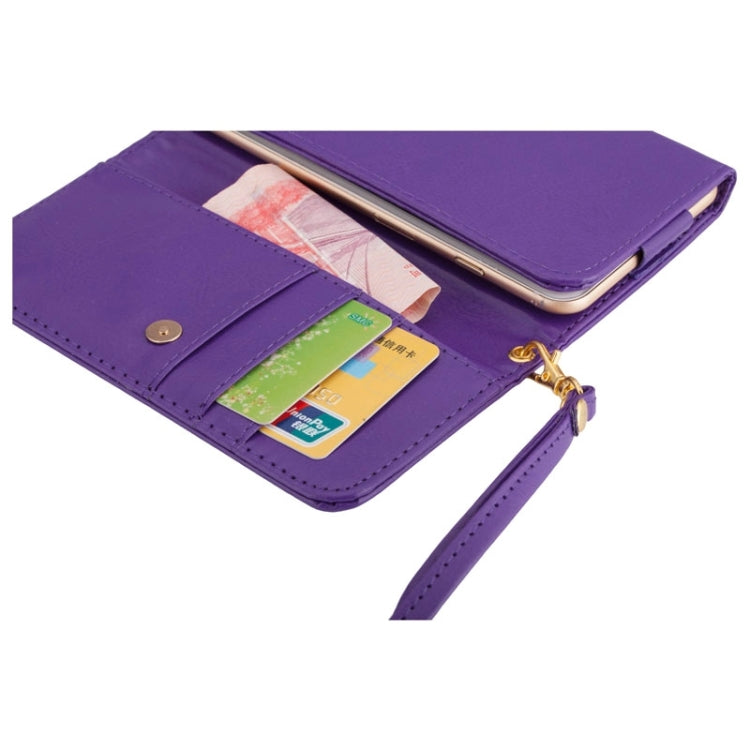 5.0 Inch Universal Crazy Horse Texture Carry Cases with Wallet & Card Slots for iPhone 6 / 6S / 5 / 5S / 5C  /  Sony Xperia E4 / M4 Aqua
