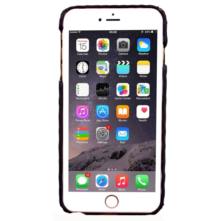 Stereo Diamond Lattice Style PU Paste Skin Plastic Protective Case for iPhone 6 & 6S