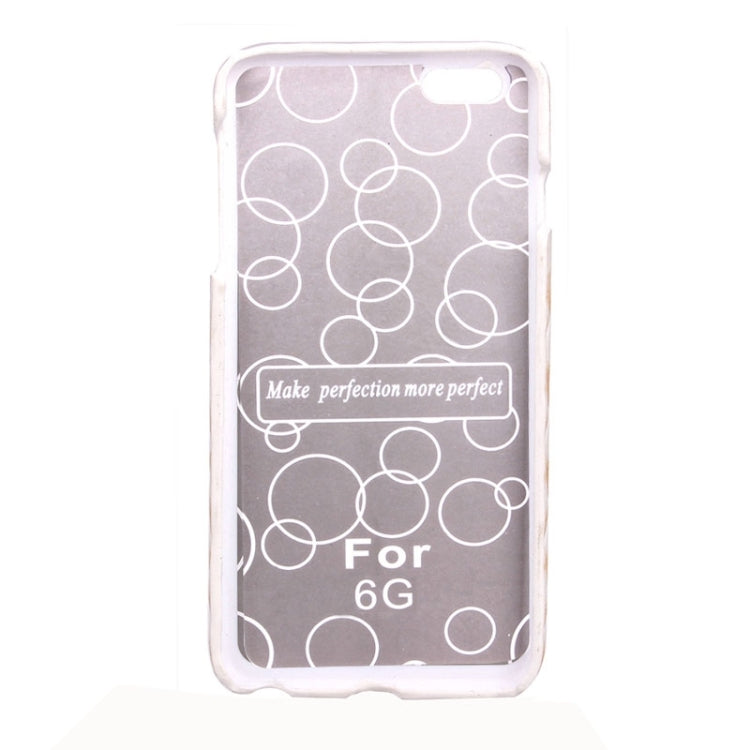 Stereo Diamond Lattice Style PU Paste Skin Plastic Protective Case for iPhone 6 & 6S