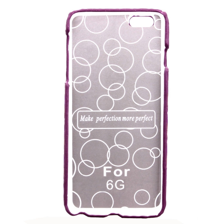 Stereo Diamond Lattice Style PU Paste Skin Plastic Protective Case for iPhone 6 & 6S