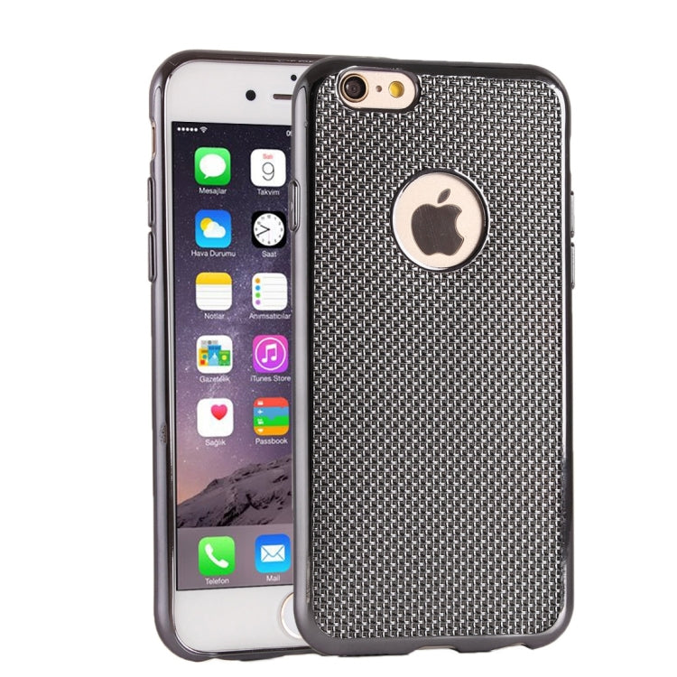 Lattice Texture Electroplating TPU Protective Case for iPhone 6 & 6s