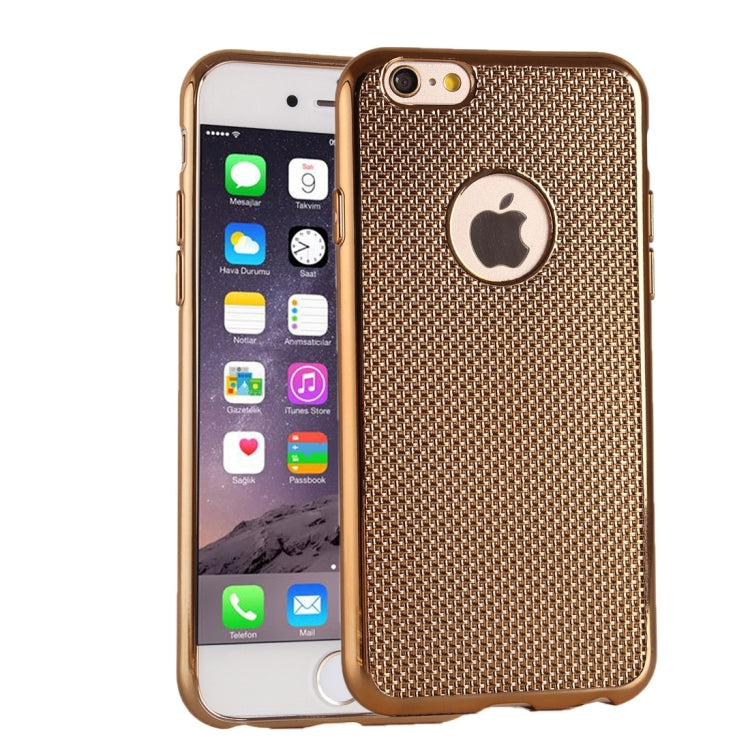 Lattice Texture Electroplating TPU Protective Case for iPhone 6 & 6s
