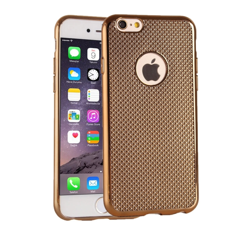 Lattice Texture Electroplating TPU Protective Case for iPhone 6 & 6s