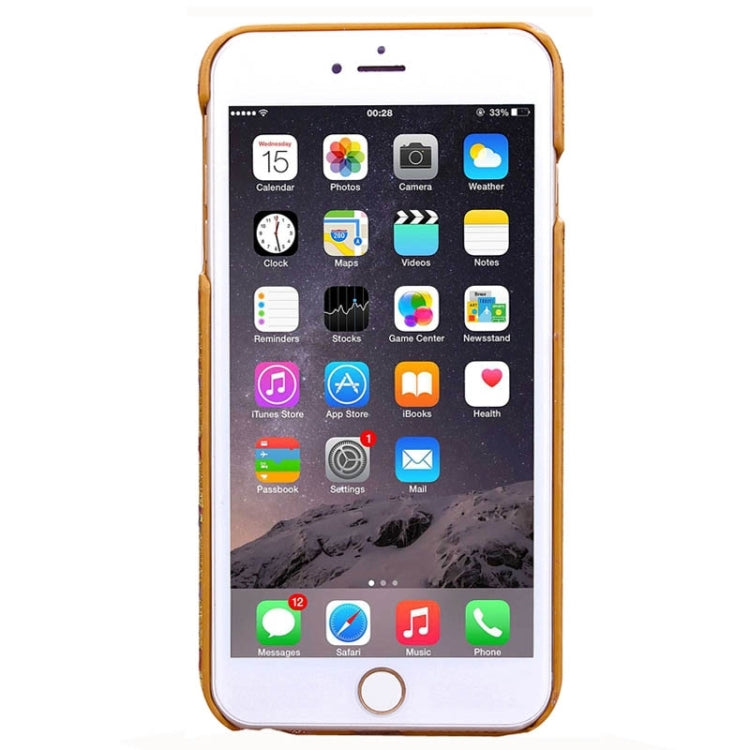Colorful Star Pattern Flash Powder Series PU Paste Skin Plastic Protective Case for iPhone 6
