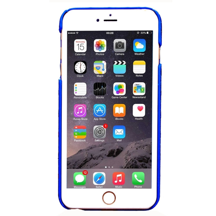 Colorful Star Pattern Flash Powder Series PU Paste Skin Plastic Protective Case for iPhone 6