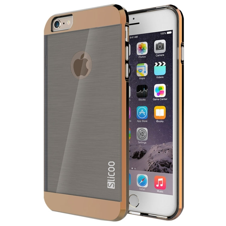 Slicoo Brushed Texture Electroplating Combination Case for iPhone 6 & 6S