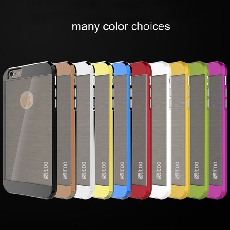 Slicoo Brushed Texture Electroplating Combination Case for iPhone 6 & 6S