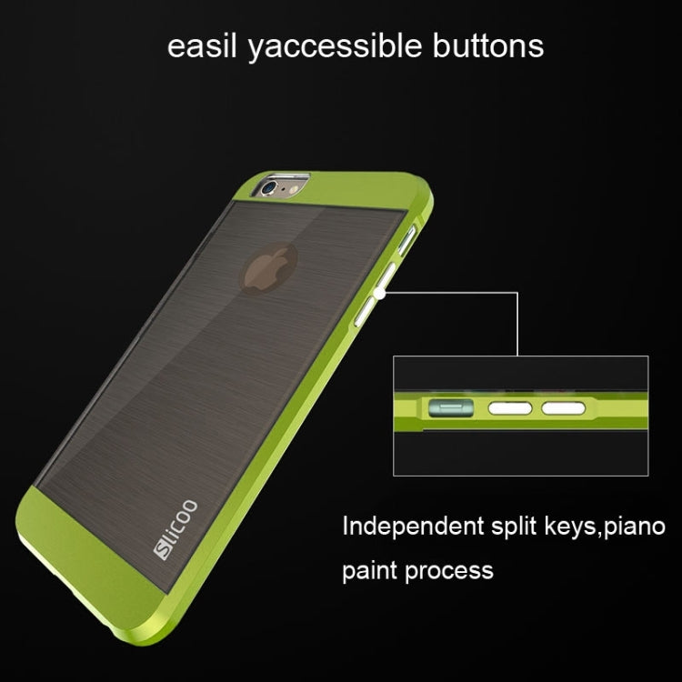 Slicoo Brushed Texture Electroplating Combination Case for iPhone 6 & 6S