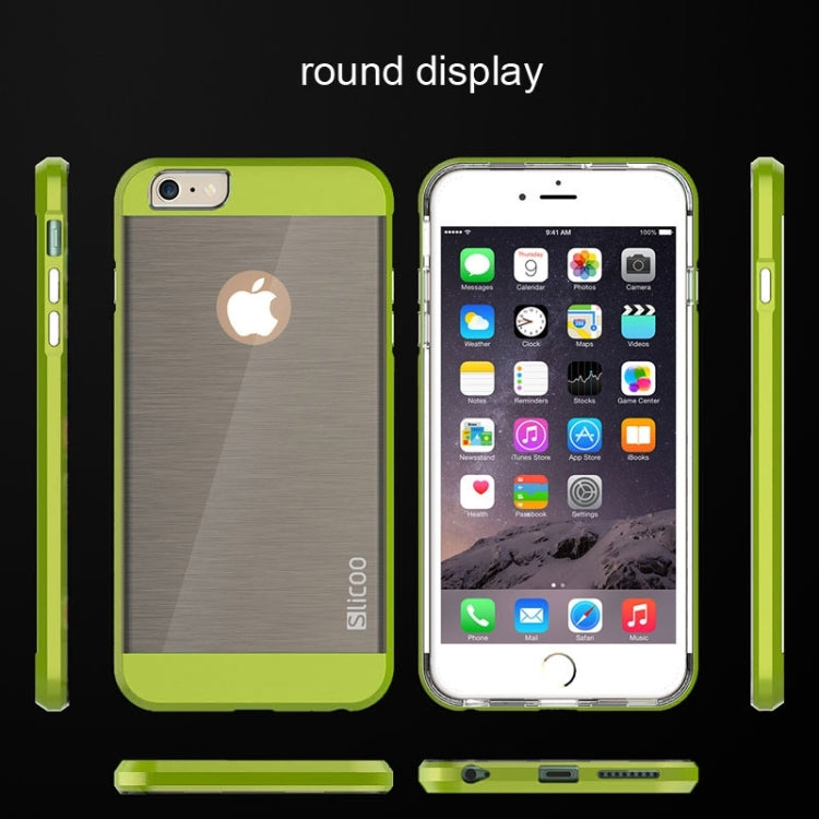 Slicoo Brushed Texture Electroplating Combination Case for iPhone 6 & 6S