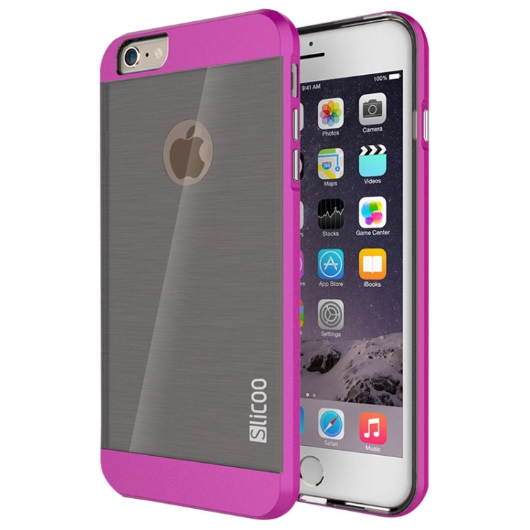 Slicoo Brushed Texture Electroplating Combination Case for iPhone 6 & 6S
