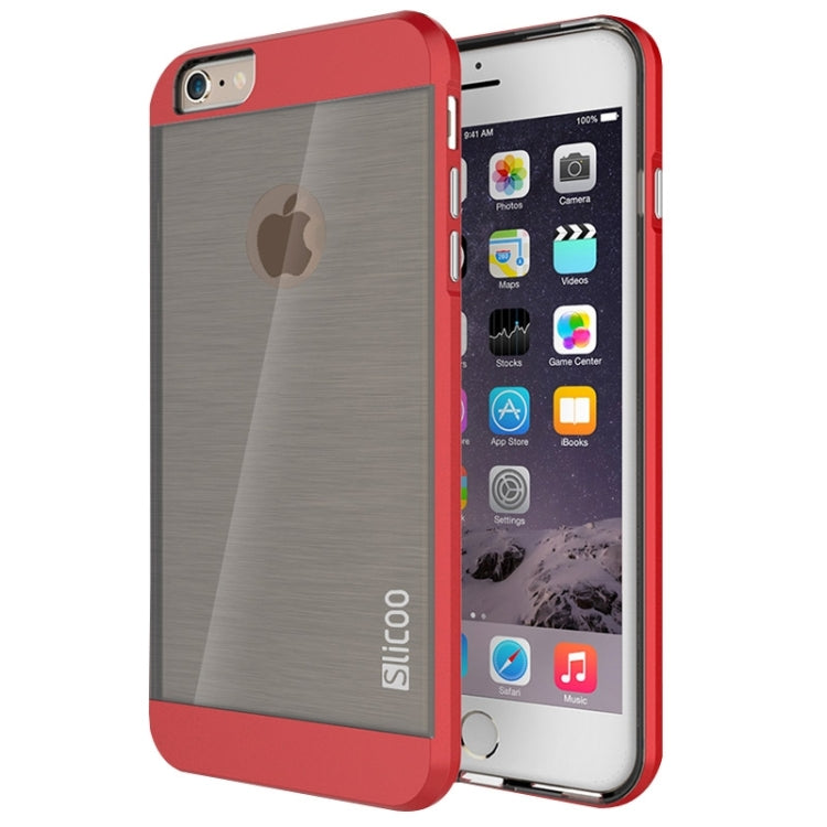 Slicoo Brushed Texture Electroplating Combination Case for iPhone 6 & 6S