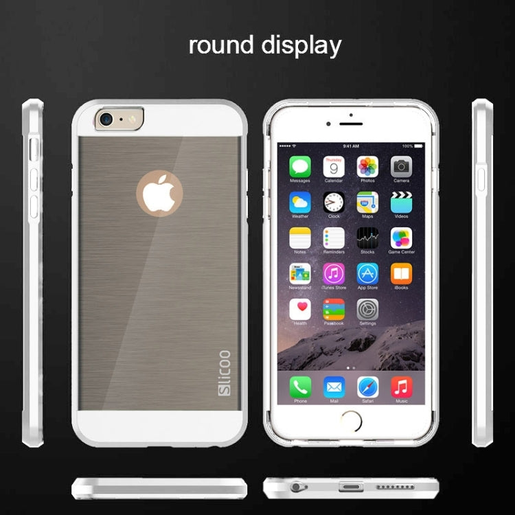 Slicoo Brushed Texture Electroplating Combination Case for iPhone 6 & 6S