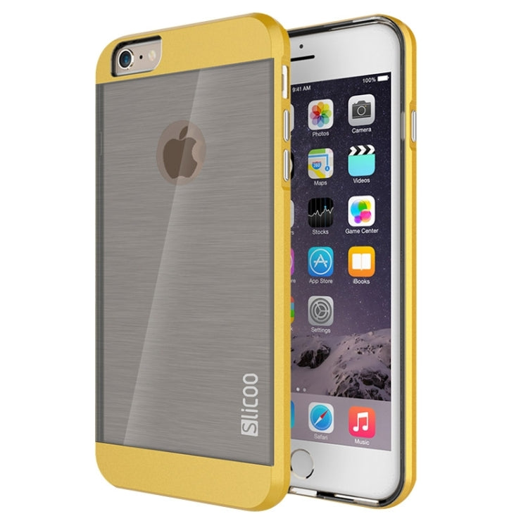 Slicoo Brushed Texture Electroplating Combination Case for iPhone 6 & 6S
