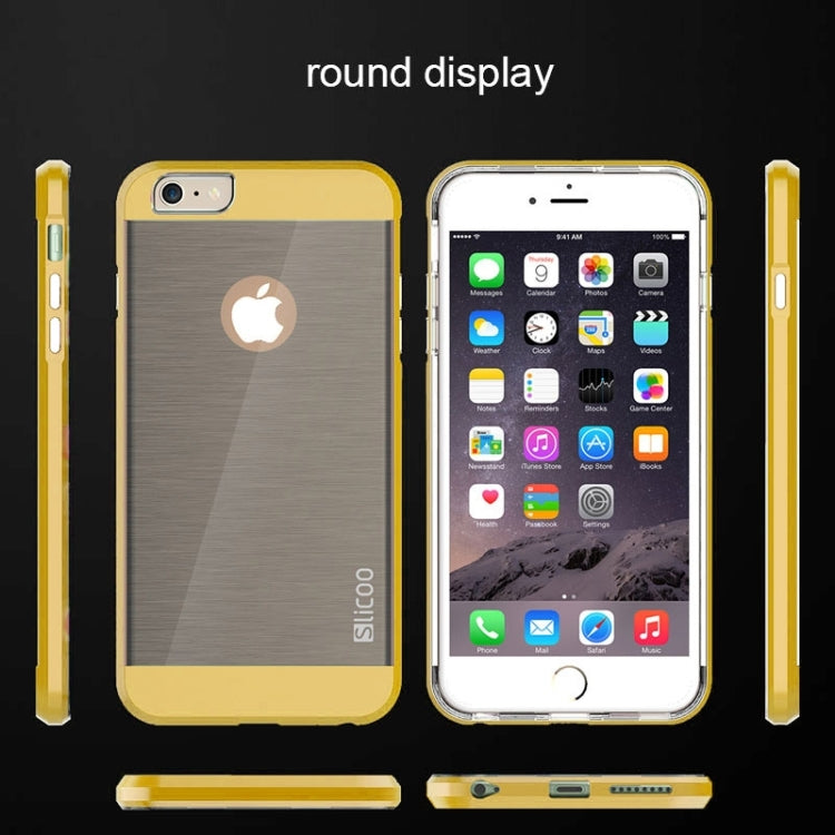 Slicoo Brushed Texture Electroplating Combination Case for iPhone 6 & 6S