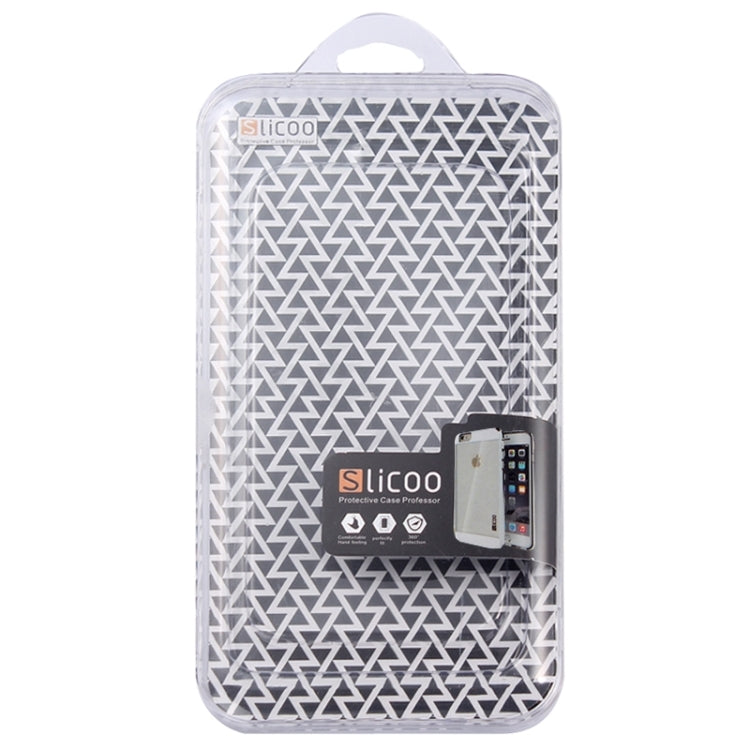 Slicoo Brushed Texture Electroplating Transparent Combination Case for iPhone 6