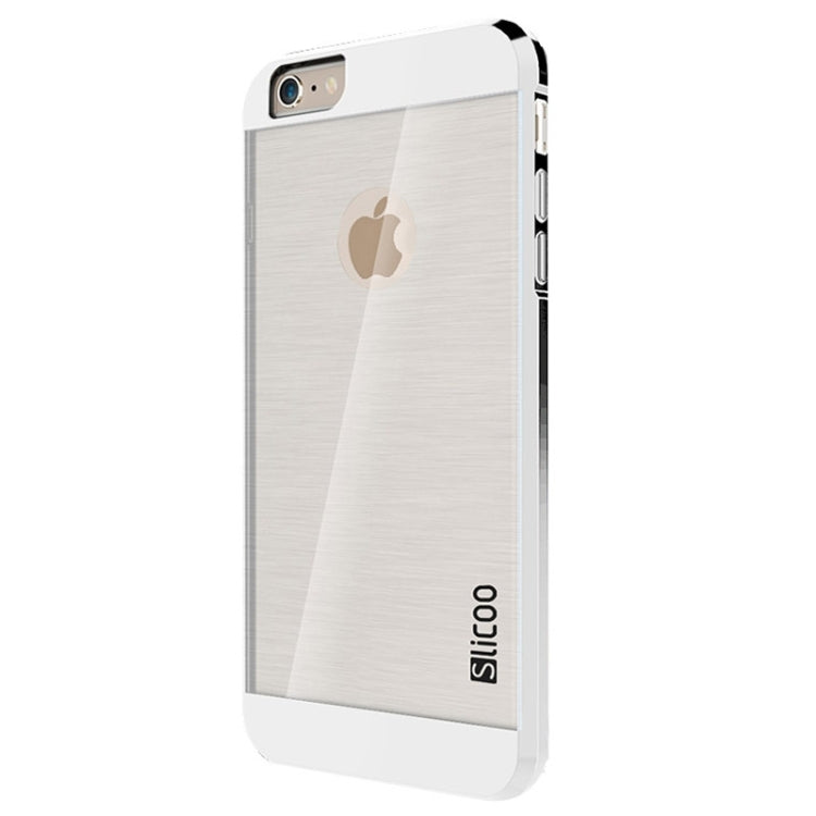 Slicoo Brushed Texture Electroplating Transparent Combination Case for iPhone 6