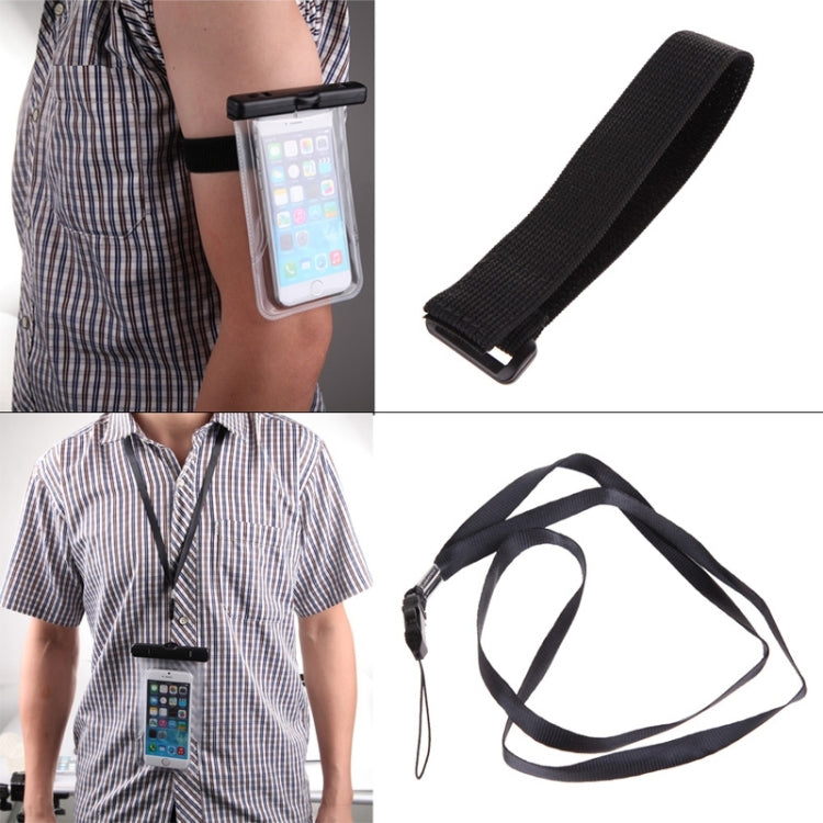 Transparent Waterproof Bag Protective Case with Lanyard for iPhone 6