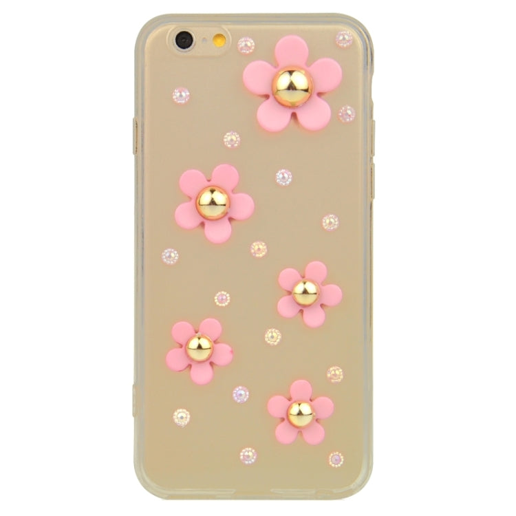 Fashionable Ultrathin Daisy Pattern Acrylic TPU Protective Case for iPhone 6 & 6S