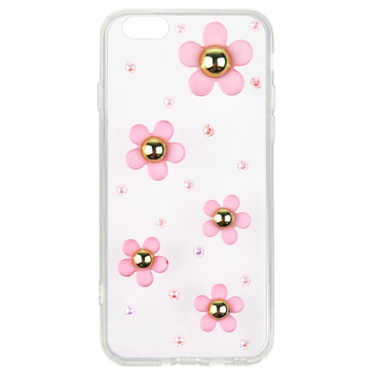 Fashionable Ultrathin Daisy Pattern Acrylic TPU Protective Case for iPhone 6 & 6S