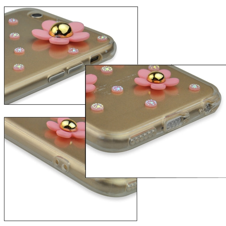 Fashionable Ultrathin Daisy Pattern Acrylic TPU Protective Case for iPhone 6 & 6S