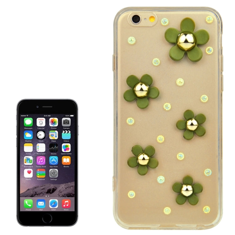 Fashionable Ultrathin Daisy Pattern Acrylic TPU Protective Case for iPhone 6 & 6S